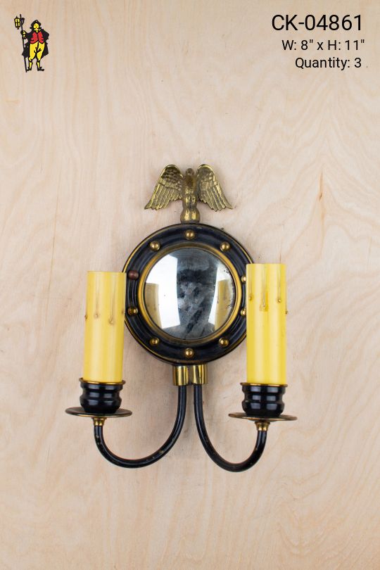 Two Candle Eagle Wall Sconce