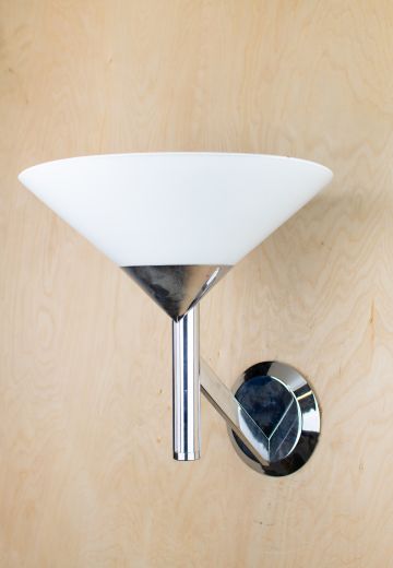 Post Modern Polished Chrome Wall Sconce