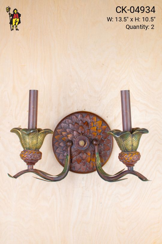 Two Candle Flemish Wall Sconce