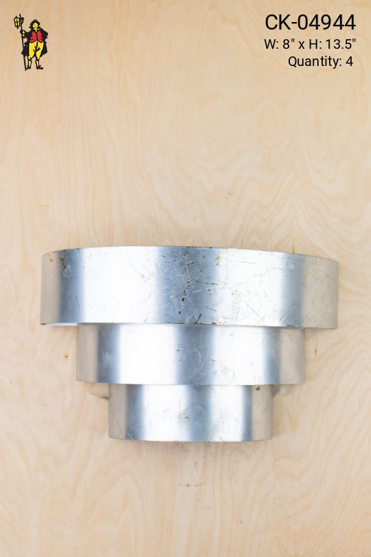 Polished Silver Ring Wall Sconce