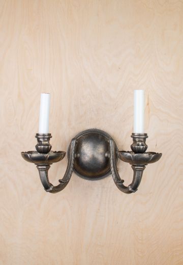 Art Deco Two Candle Wall Sconce