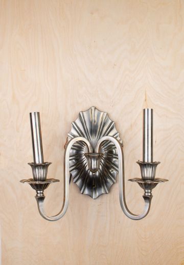 Art Deco Two Candle Wall Sconce