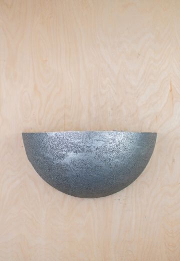 Silver Half Moon Wall Sconce