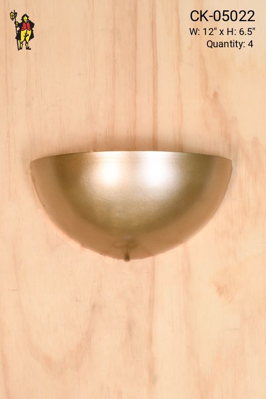 Gold Half Moon Wall Sconce