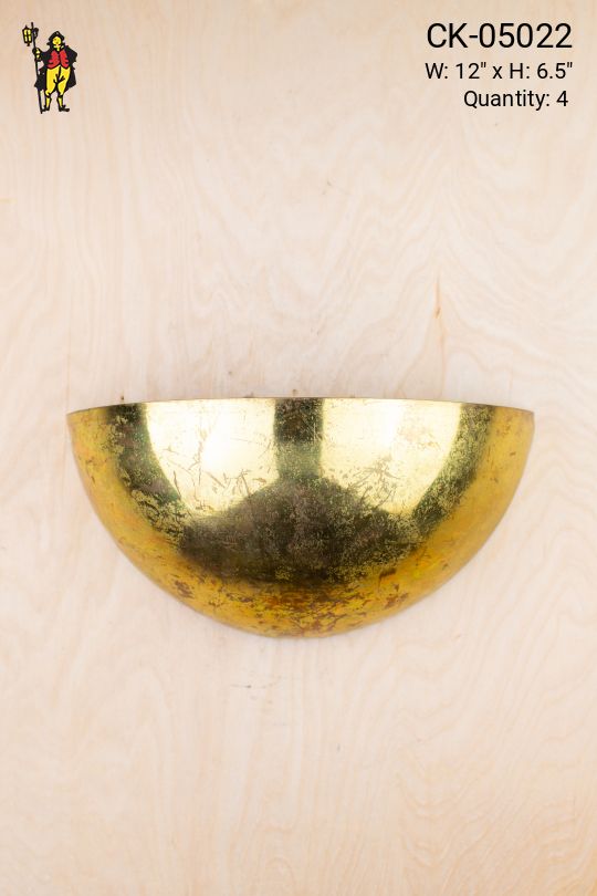 Gold Half Moon Wall Sconce