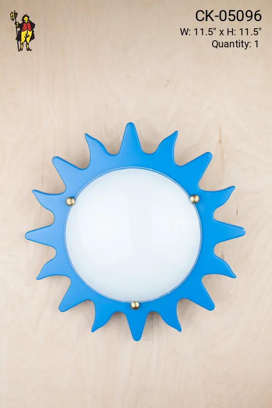 Kid's Sun Plastic Wall Sconce