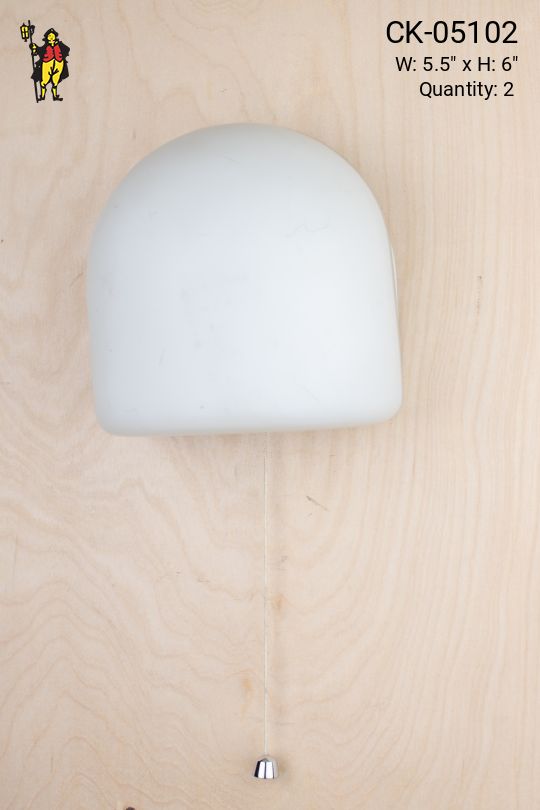 Glass Modern Wall Sconce w/Pull String