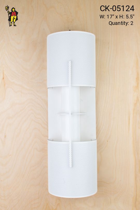 Peirced Modern White Wall Sconce