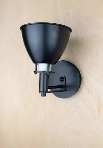 Modern Black Single Light Wall Sconce
