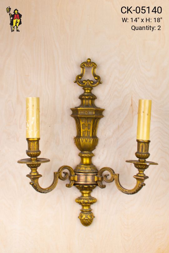 Two Candle Formal Wall Sconce
