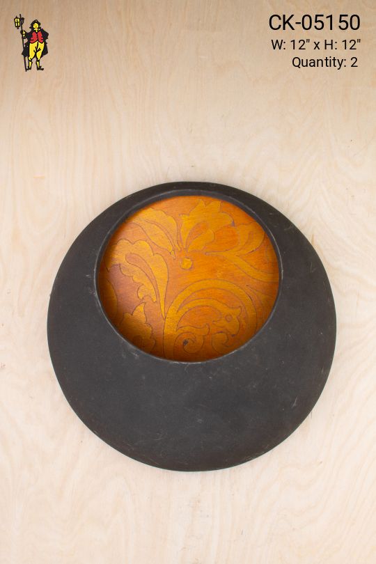 Ceramic Black Pocket Sconce