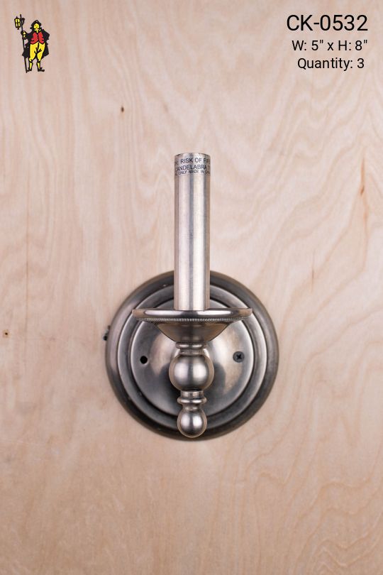 Single Candle Simple Wall Sconce