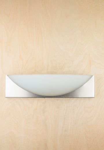 Half Moon Frosted Glass Wall Sconce