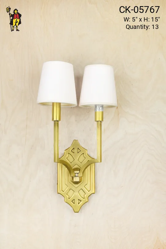 Contemporary Two Candle Wall Sconce