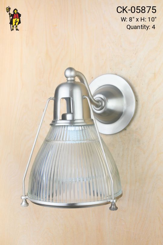 Halophane Shaded Down Light Wall Sconce