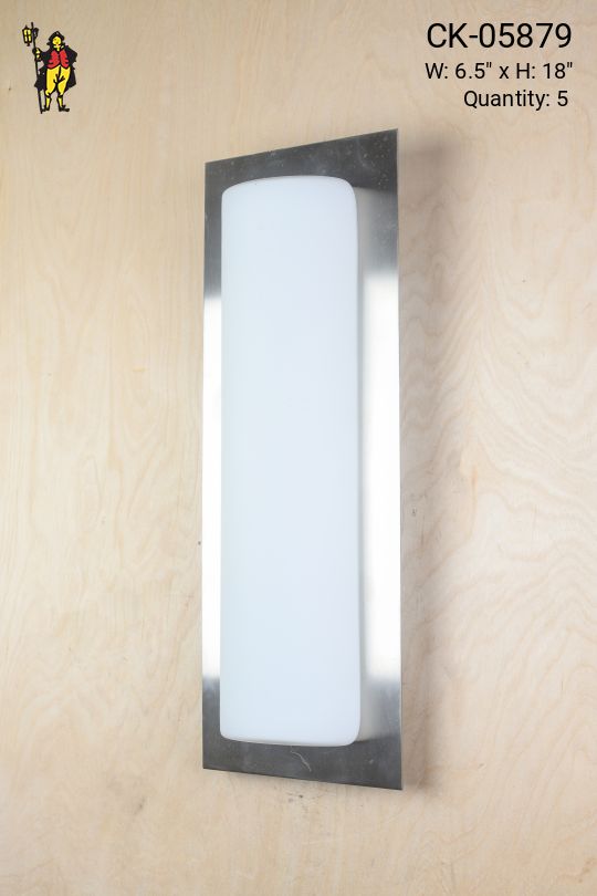 Contemporary Frosted Glass Wall Sconce