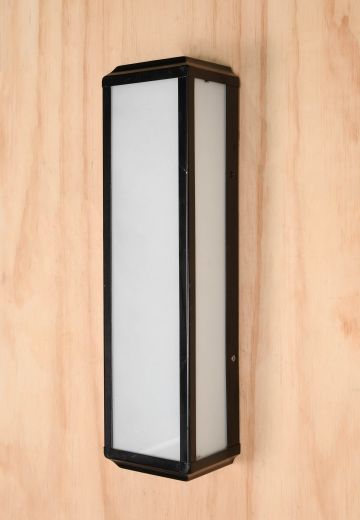 Mid-Century Silver Wall Sconce w/Frosted Glass