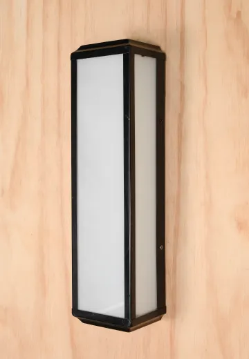 Mid-Century Silver Wall Sconce w/Frosted Glass