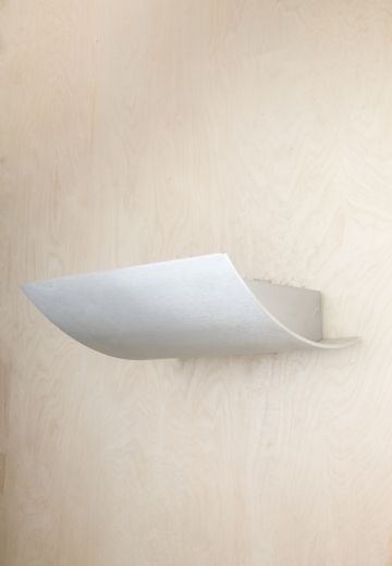 Nickel Curved Reflector Wall Sconce