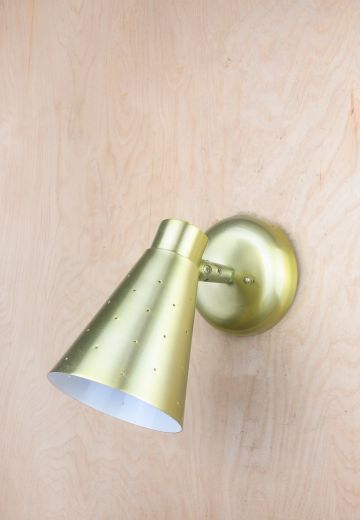 Brass Spotlight Wall Sconce
