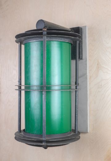 Traditional Police Precinct Sconce (One White Lens)