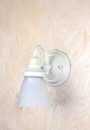 Painted Mid Century Single Light Wall Sconce