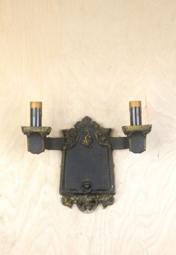 Two Candle Gothic Wall Sconce