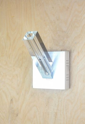 Glass & Chrome Contemporary Wall Scone