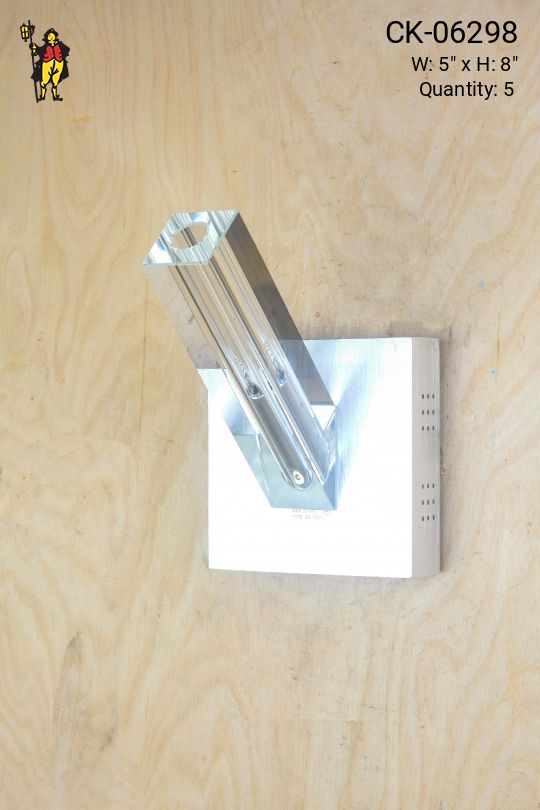 Glass & Chrome Contemporary Wall Scone