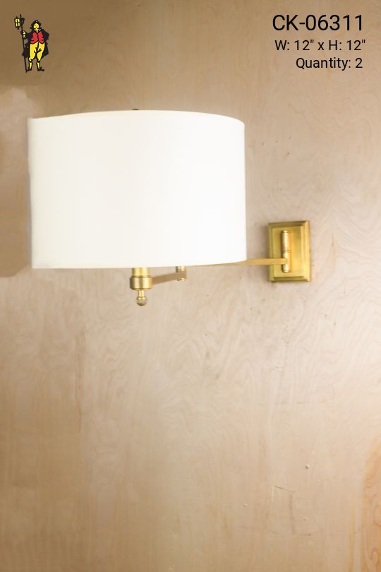 Adjustable Brass Wall Sconce