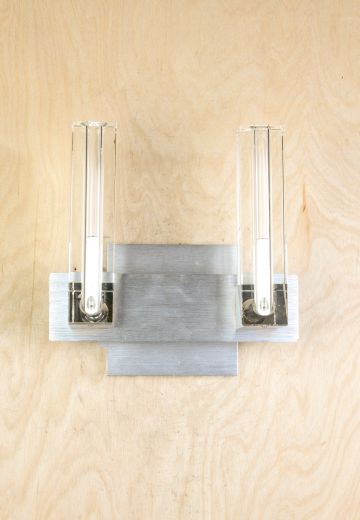 Chrome & Glass Contemporary Wall Sconce