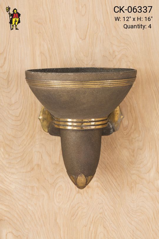 Art Deco Bowl Wall Sconce