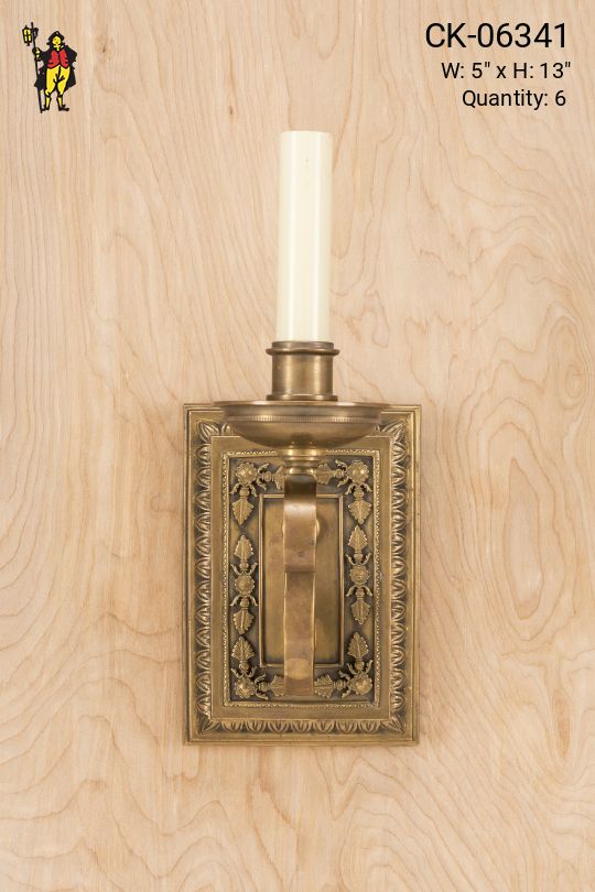 Formal Single Candle Wall Sconce