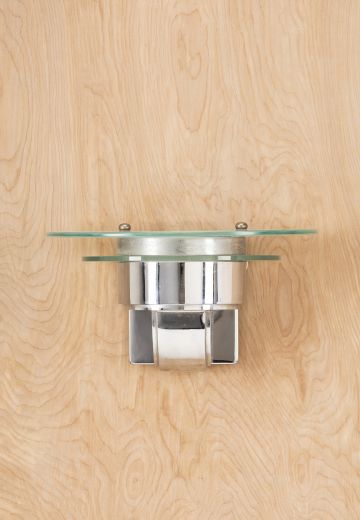 Chrome & Glass Modern Wall Sconce