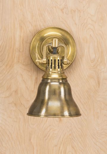 Brass Spotlight Wall Sconce