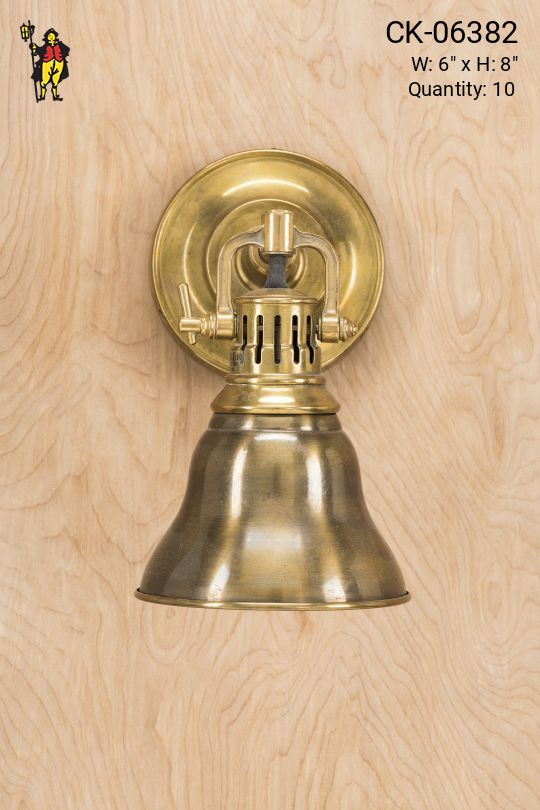 Brass Spotlight Wall Sconce