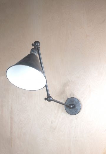 Black Adjustable Spotlight Wall Sconce