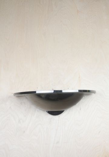 Halogen Chrome Bowl Wall Sconce
