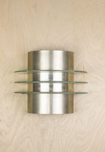 Modern Three Glass Ring Polished Wall Scone
