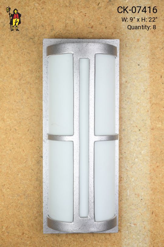 Mid Century Milk Glass Wall Sconce