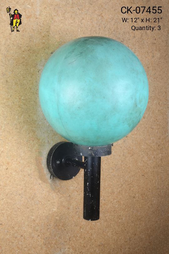 Green Globe Wall Sconce
