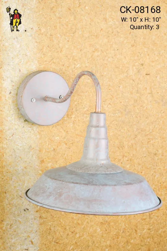 Curved Arm RLM Wall Sconce