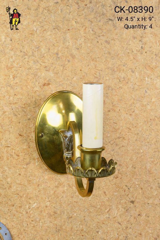 Simple Brass Wall Sconce