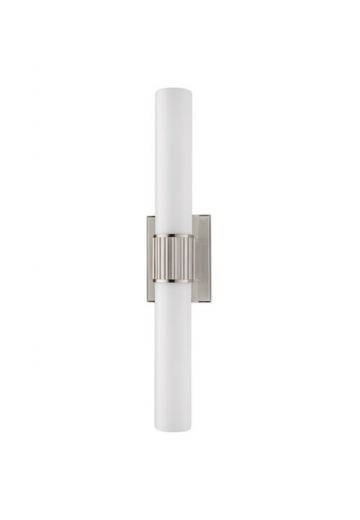 Modern Glass & Nickel Wall Sconce