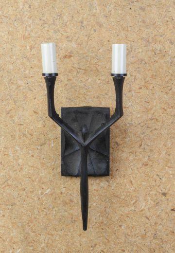 Gothic Two Candle 12" Wall Sconce