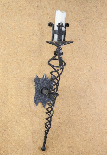 Iron Single NonElectrified Candle Wall Sconce