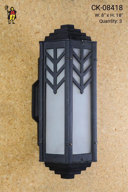Black Deco Wall Sconce