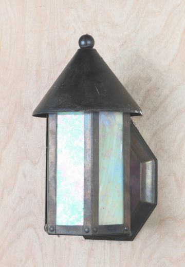 Art Glass Lantern Wall Sconce