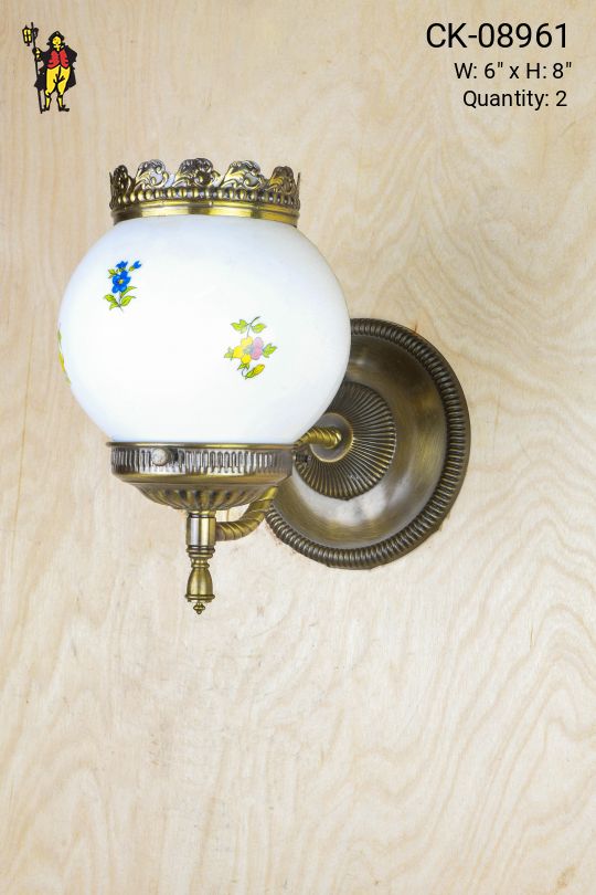 Victorian Curved Arm Wall Sconce