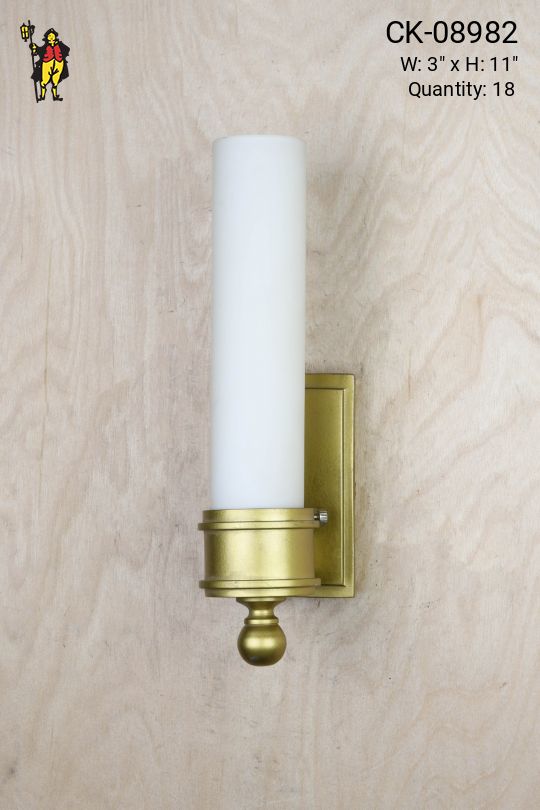 Brass & Glass Wall Sconce